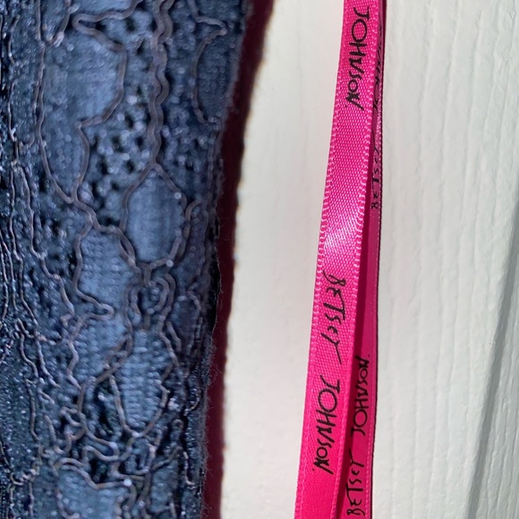 BETSEY JOHNSON SHEATH LACE NECKTIE DRESS SZ 8 - Picture 8 of 15